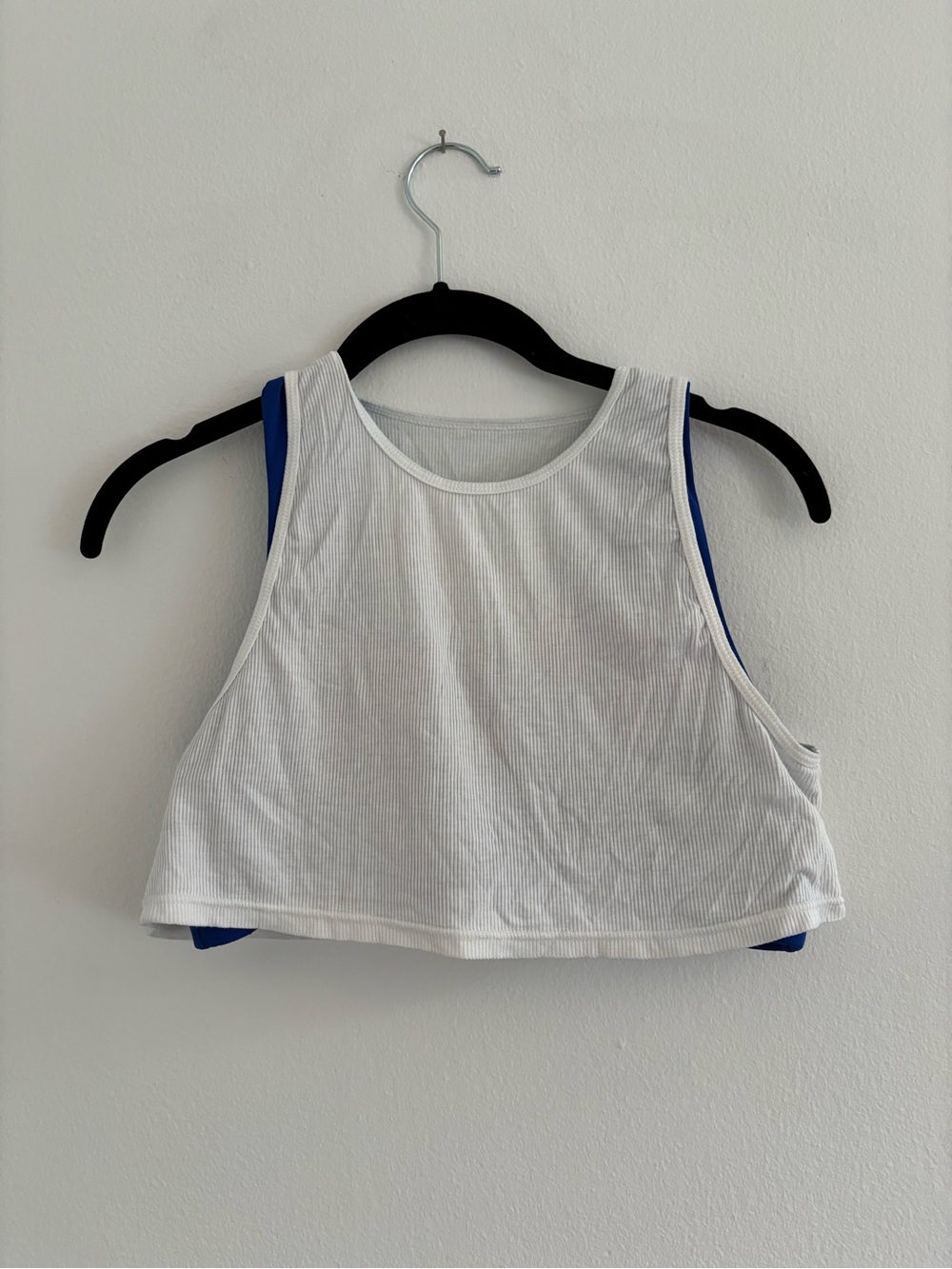 SET Active Royal Blue Sports Bra with White Tank